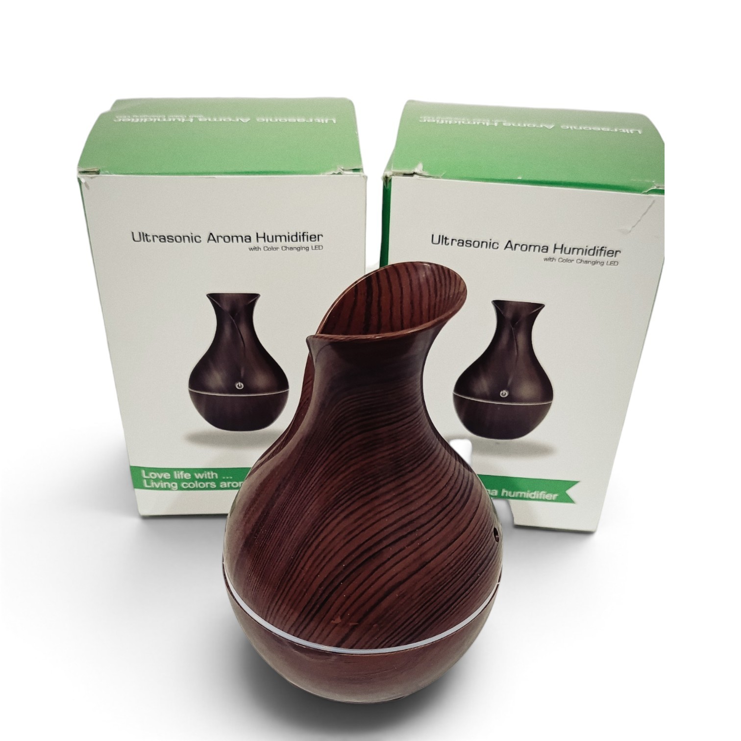 Humidificador y Difusor de Aroma Ultrasónico (Efecto Madera)