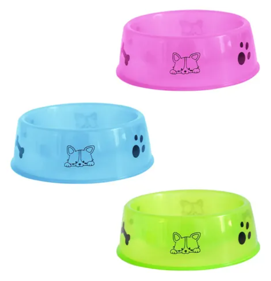 Plato Individual para Mascotas con Estampado