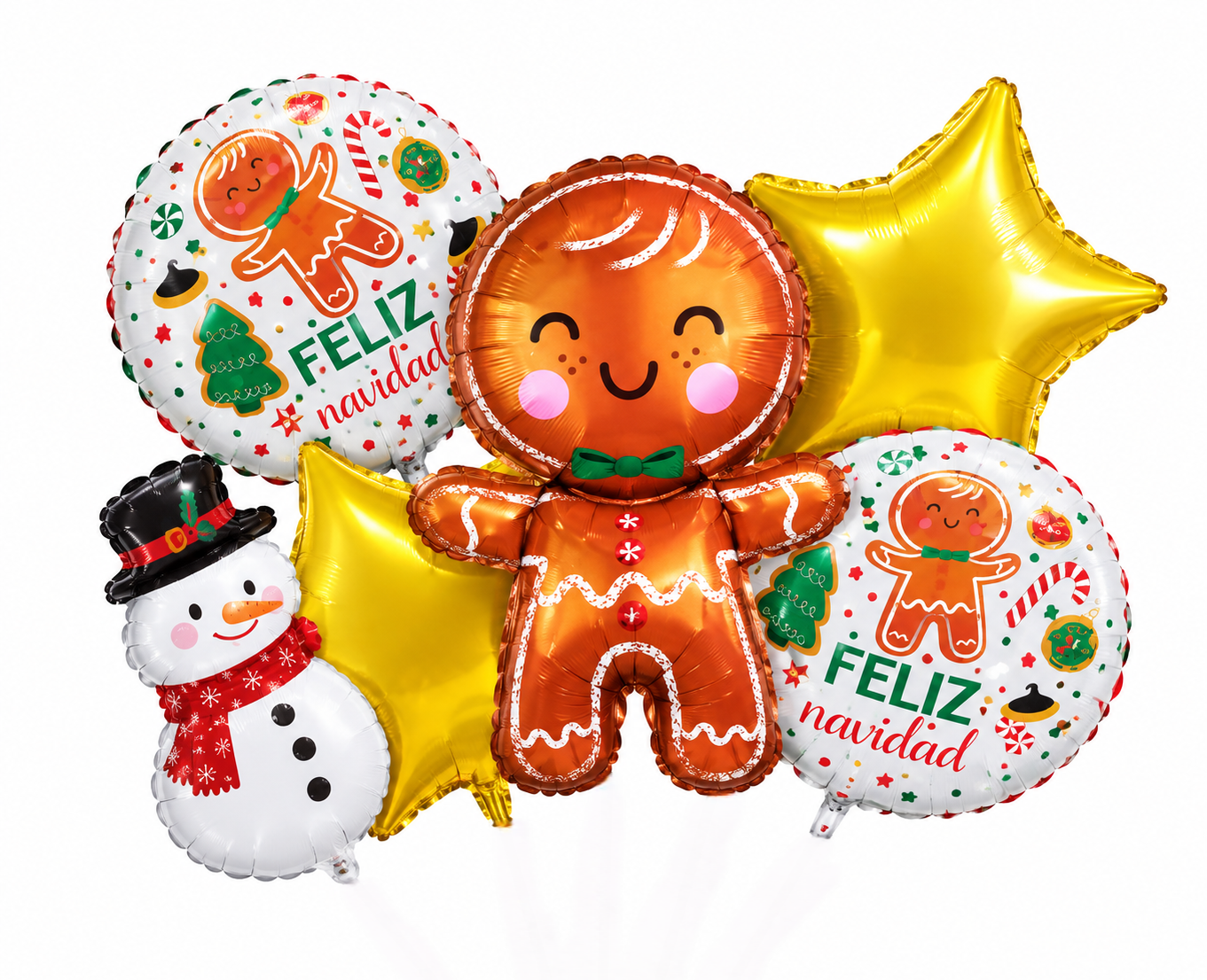 Kits de Globos Metálicos Navideños
