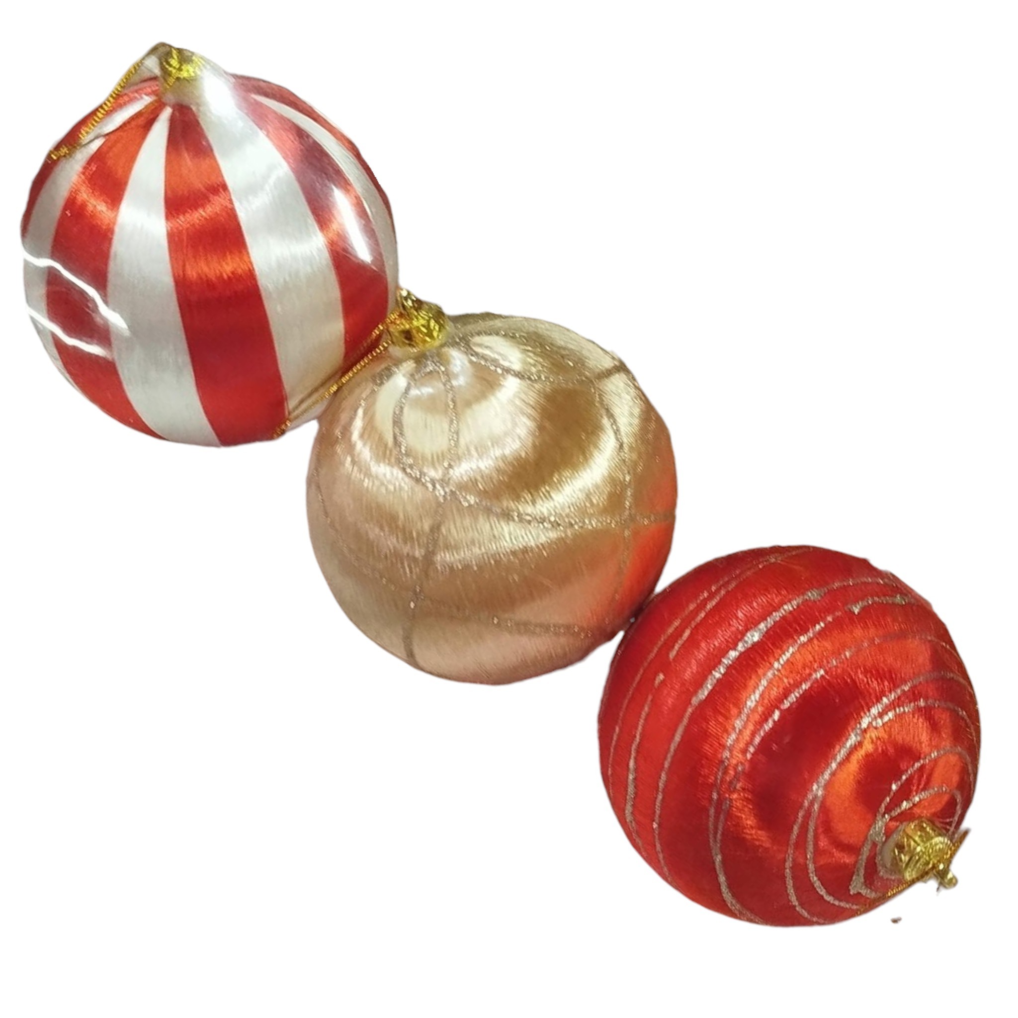 Esferas Navideñas Hilo de Seda (Juego de Esferas)