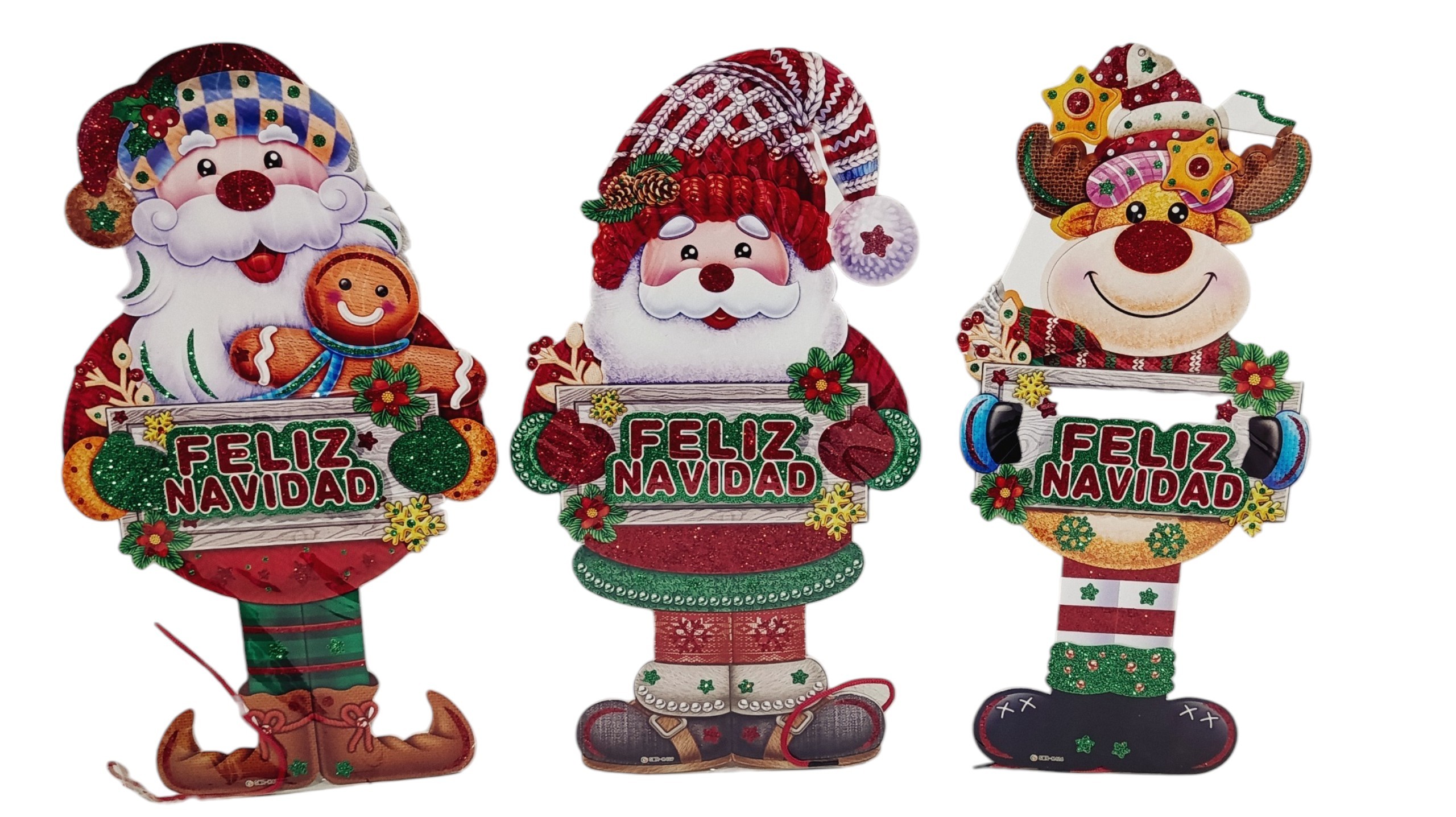 Letreros Decorativos Navideños Colgantes